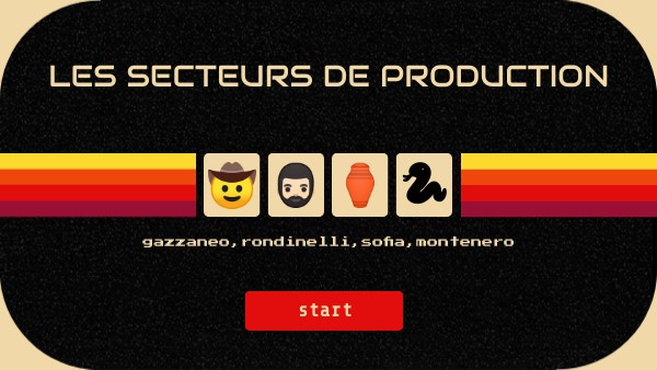 les secteurs de production | Genially