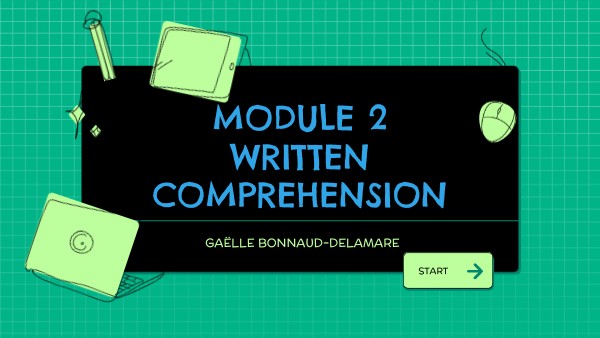 Module 2 - CRPE Written comprehension | Genially