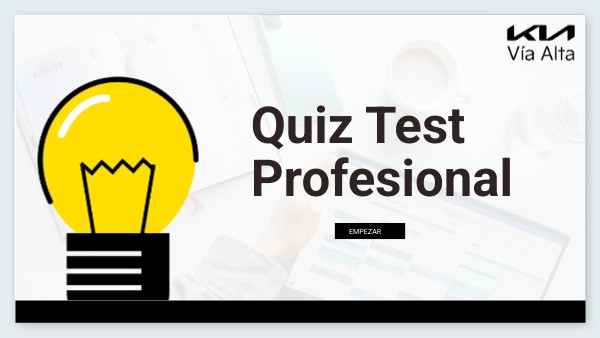 Quiz Test Profesional | Genially