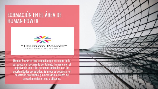 formación en el área de Human Power | Genially