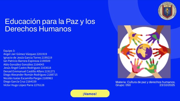 Educación para la Paz y los Derechos Humanos | Genially