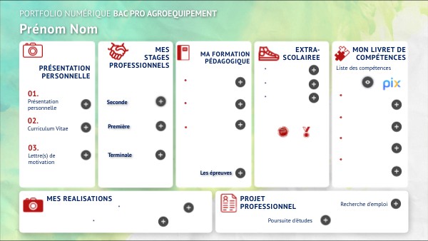 Portfolio numérique Bac pro Agroéquipement | Genially