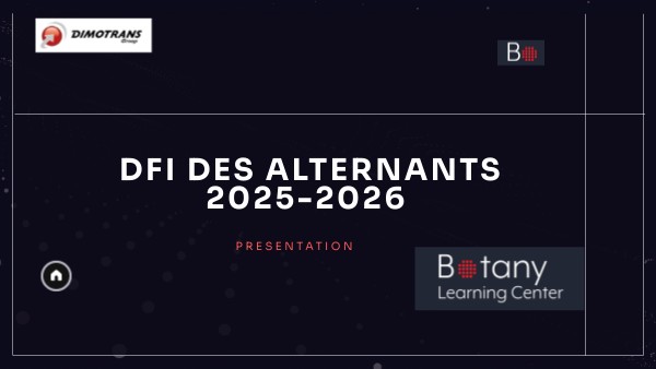 DFI DES ALTERNANTS 2025-2026 | Genially