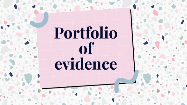 Portfolio of evidence | Genially