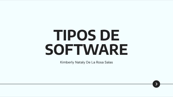TIPOS DE SOFTWARE | Genially