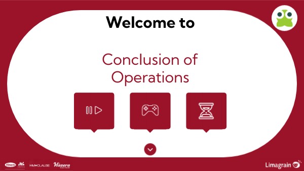 Help us improve : Conclusion of operations | Genially