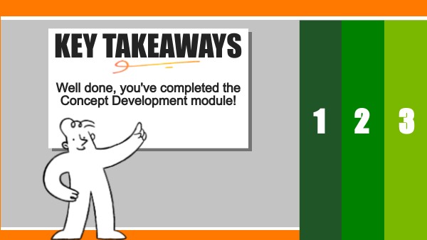Concept Development - KEY TAKEAWAYS | Genially