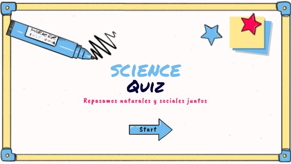 Science quiz 1st term | Genially