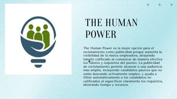 THE HUMAN POWER | Genially