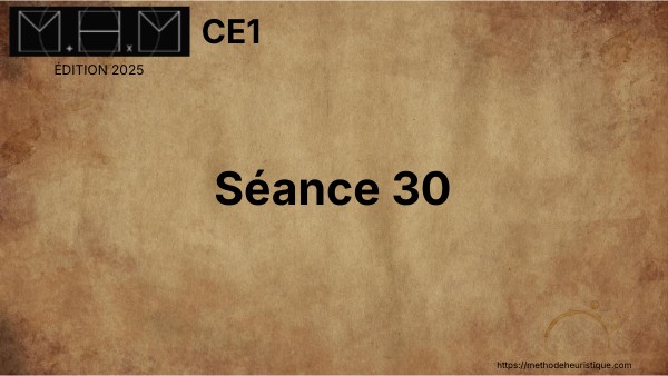 Séance 30 | Genially