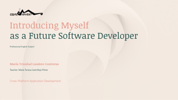 Introducing Myself as a Future Software Developer | Genially
