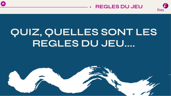 Quiz Règle du jeu | Genially