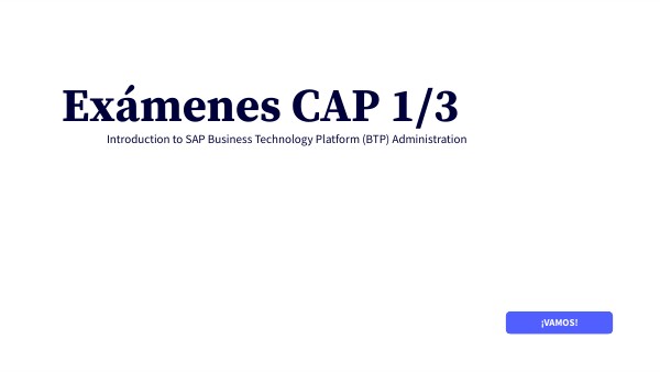 Exámenes CAP 3/3 | Genially