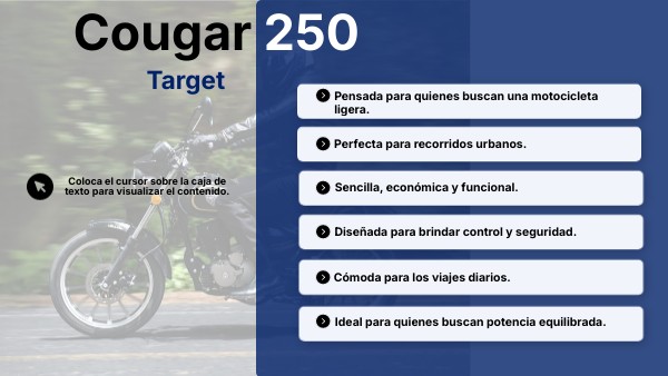 Cougar 250 TARGET | Genially