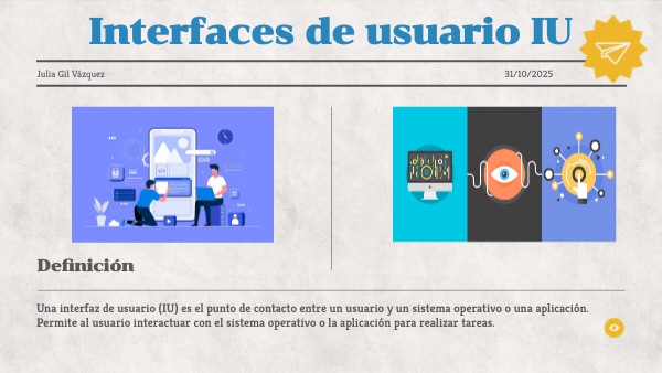 Interfaces de usuario IU | Genially