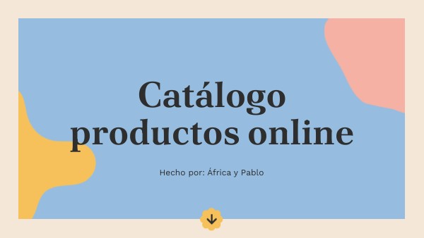 Catálogo productos online | Genially