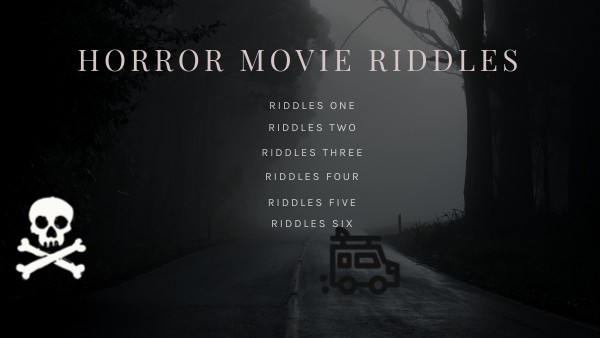 Horror Movie Riddles | Genially