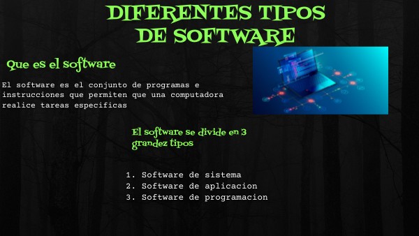 DIFERENTES TIPOS DE SOFTWARE | Genially