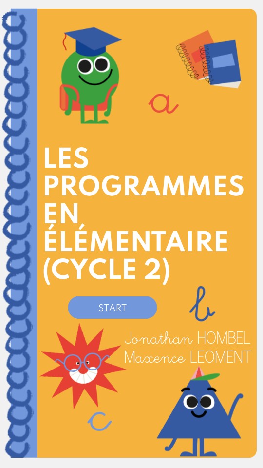 Capsule vidéo des programmes en élémentaire | Genially