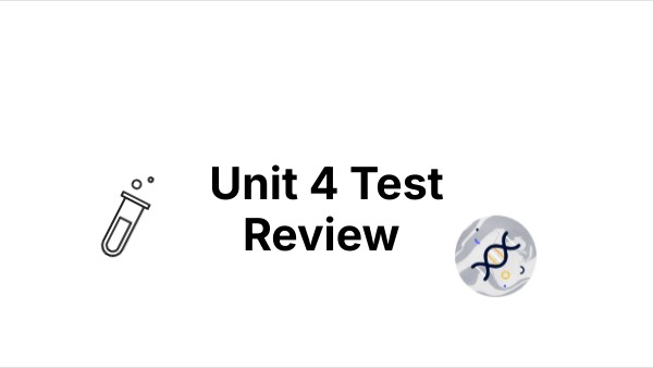 Unit 4 Test Review | Genially