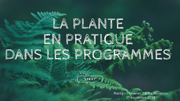 LA PLANTE EN PRATIQUE DANS LES PROGRAMMES | Genially