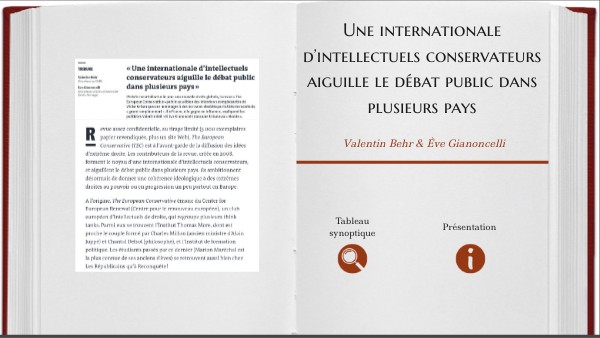 Une internationale d’intellectuels conservateurs aiguille le débat ...