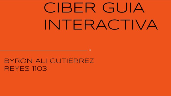 ciber guia interactiva | Genially
