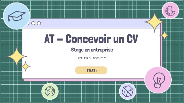 Concevoir un CV | Genially