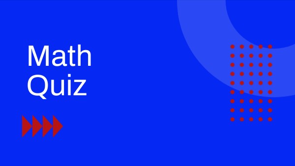 Math Quiz | Genially