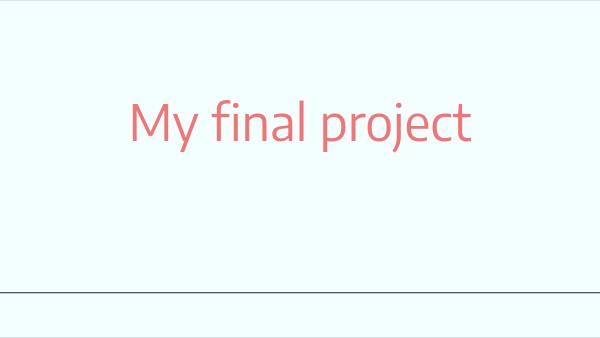 My final project | Genially