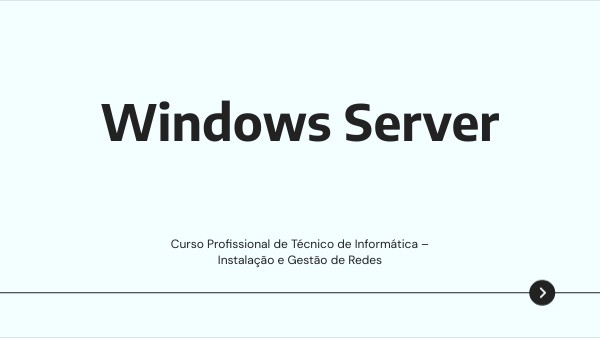 Ficha5_6- Windows Server - Relatório final | Genially