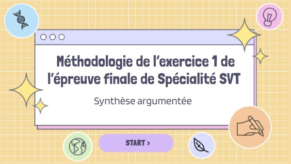 Méthodologie - Ex 1 du bac | Genially