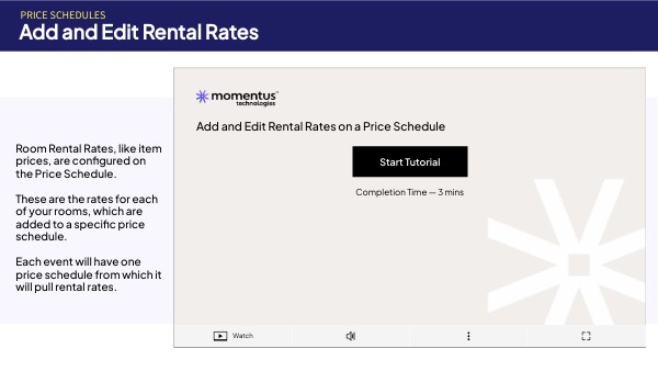 Add and Edit Rental Rates on a Price Schedule | Genially