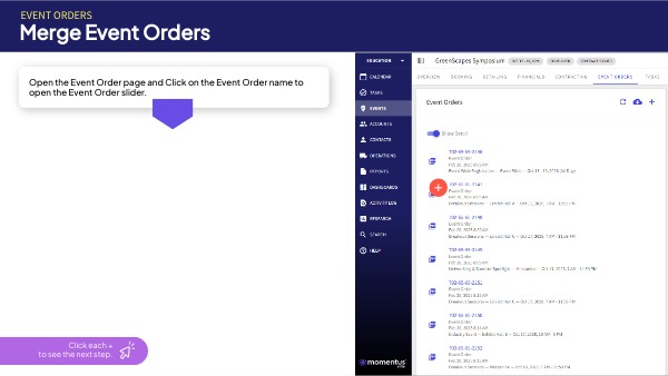 Merging Event Orders | Genially