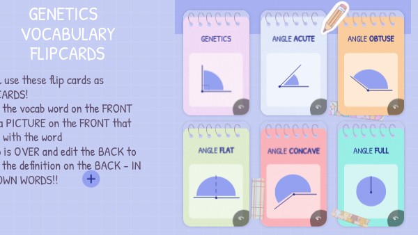 Genetics VOcabulary flipcards | Genially
