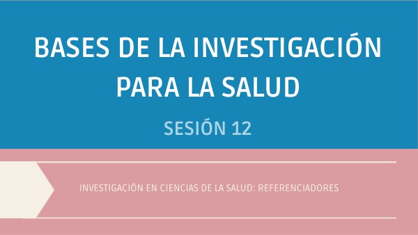 INV1408- Sesión 12 | Genially
