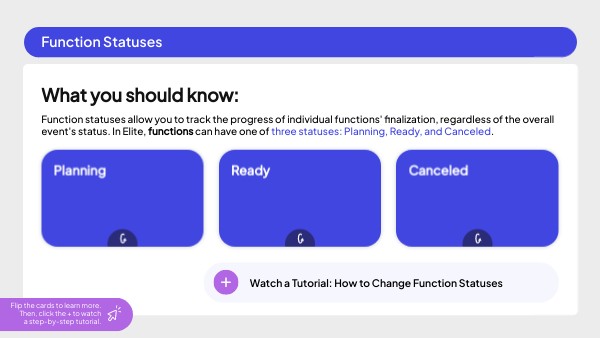 Function Statuses | Genially