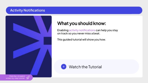 Activity Notifications | Genially