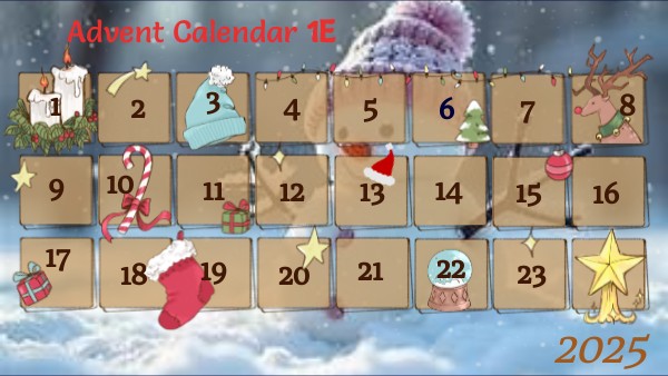 Advent Calendar 1E | Genially