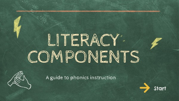 Literacy Components | Genially