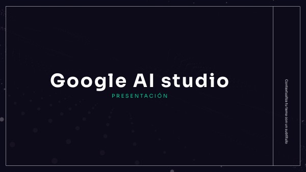 Google AI studio | Genially