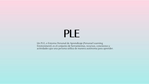 PLE | Genially