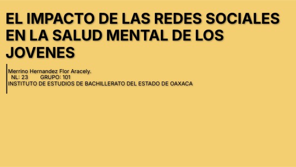 EL IMPACTO DE LAS REDES SOCIALES EN LA SALUD MENTAL DE LOS JOVENES ...