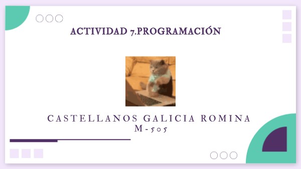 ACTIVIDAD 7.PROGRAMACIÓN | Genially