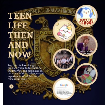 teen life then and now | Genially