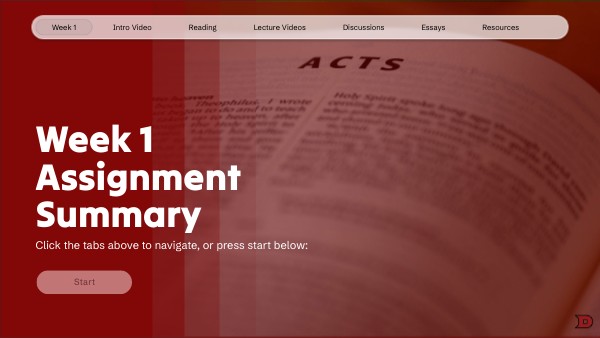 Week 1 Assignment Summary | Genially