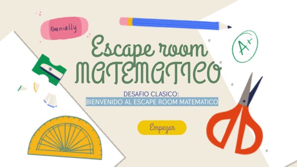 Escape room MATEMATICO | Genially