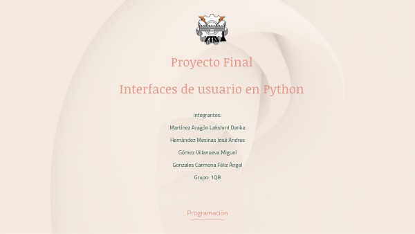 Proyecto Final Interfaces de usuario en Python | Genially