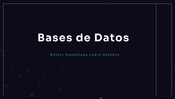 Bases de Datos | Genially