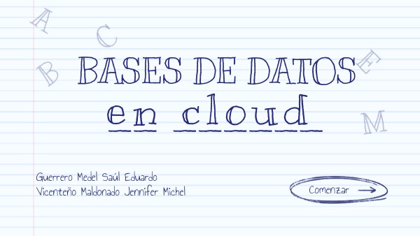 Bases de Datos en Cloud | Genially